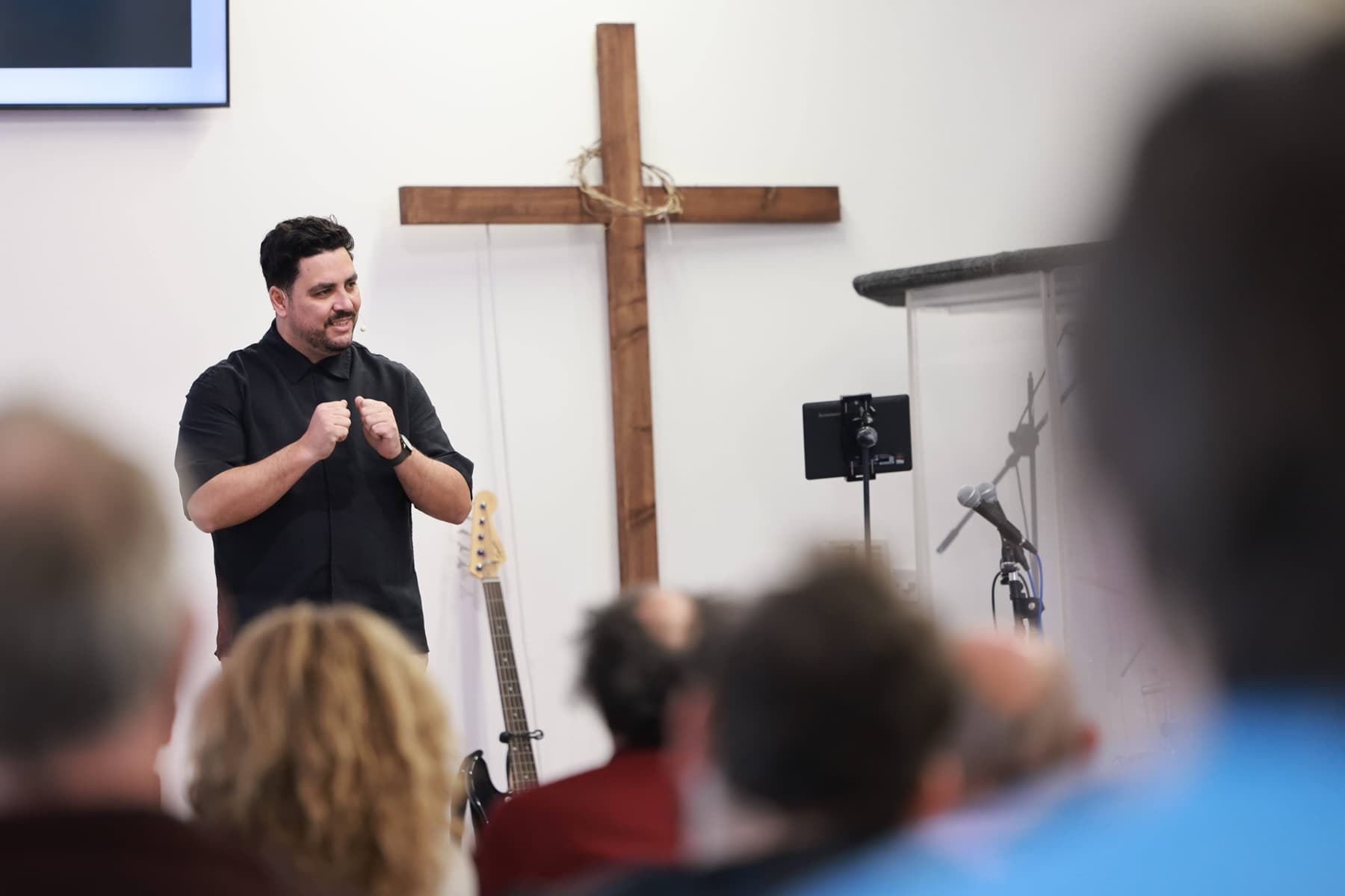 Vision Church in worship
